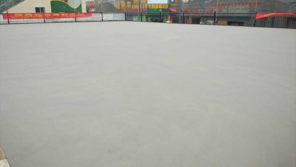 西安大明宫陶瓷交易中心广场平台丙烯酸地坪漆案例