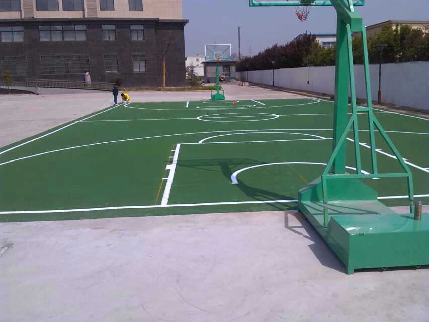陕西健民制药有限公司丙烯酸篮球场建设案例